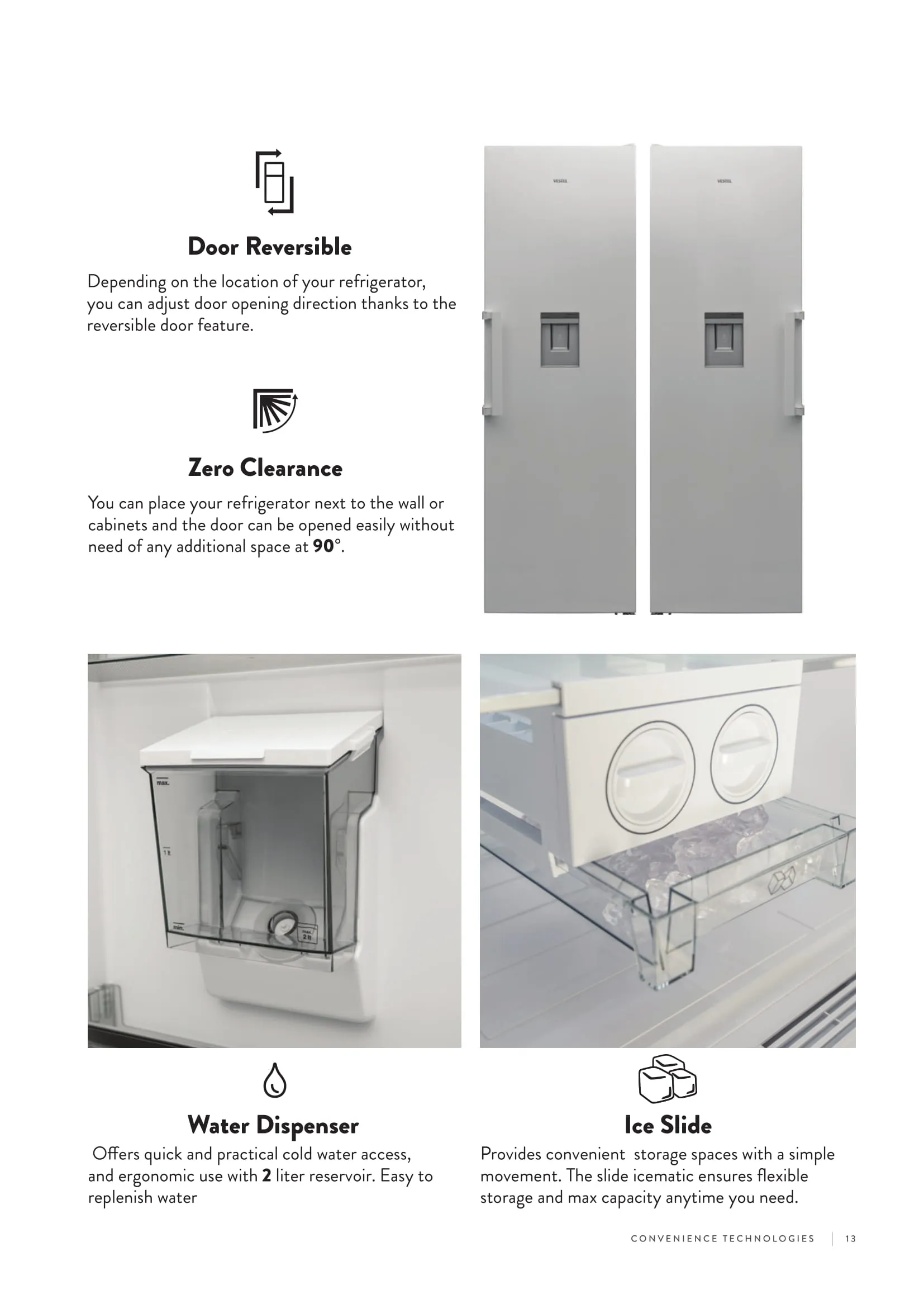 No-Frost Double Door Export Refrigerator (Tropical Climate) Model 176 — Major Appliances, Refrigeration & Consumer Electronics | AFRIMEKS Foreign Trade