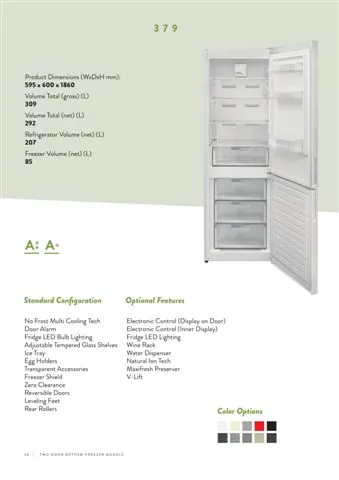 No-Frost Double Door Export Refrigerator (Tropical Climate) Model 134 — Major Appliances, Refrigeration & Consumer Electronics | AFRIMEKS Foreign Trade