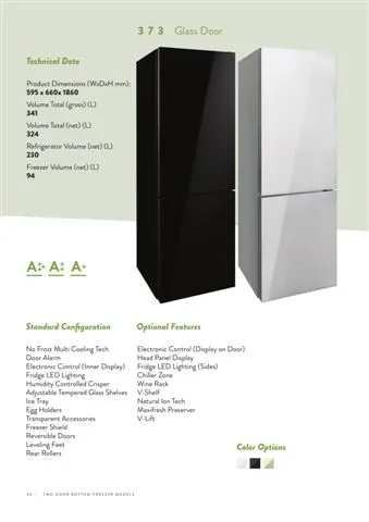 No-Frost Double Door Export Refrigerator (Tropical Climate) Model 83 — Major Appliances, Refrigeration & Consumer Electronics | AFRIMEKS Foreign Trade
