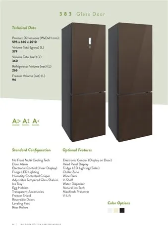 No-Frost Double Door Export Refrigerator (Tropical Climate) Model 149 — Major Appliances, Refrigeration & Consumer Electronics | AFRIMEKS Foreign Trade