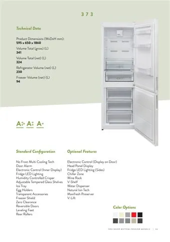 No-Frost Double Door Export Refrigerator (Tropical Climate) Model 70 — Major Appliances, Refrigeration & Consumer Electronics | AFRIMEKS Foreign Trade