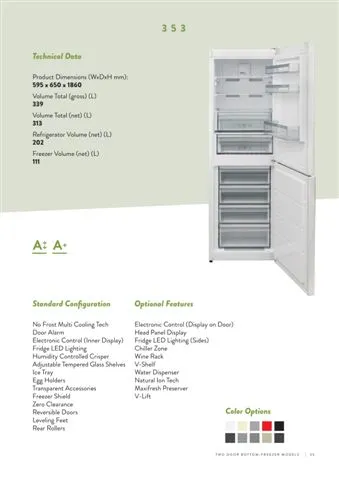 No-Frost Double Door Export Refrigerator (Tropical Climate) Model 112 — Major Appliances, Refrigeration & Consumer Electronics | AFRIMEKS Foreign Trade