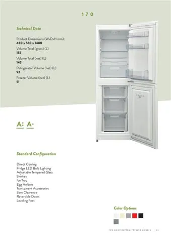 No-Frost Double Door Export Refrigerator (Tropical Climate) Model 48 — Major Appliances, Refrigeration & Consumer Electronics | AFRIMEKS Foreign Trade