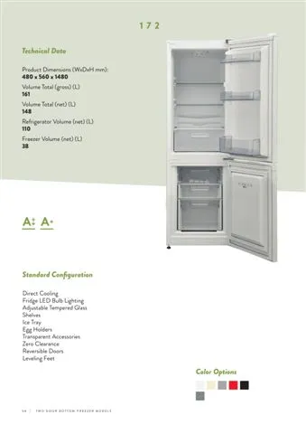No-Frost Double Door Export Refrigerator (Tropical Climate) Model 106 — Major Appliances, Refrigeration & Consumer Electronics | AFRIMEKS Foreign Trade