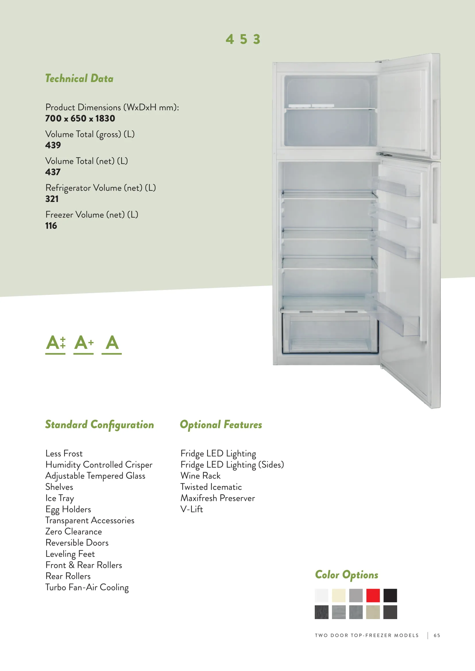No-Frost Double Door Export Refrigerator (Tropical Climate) Model 21 — Major Appliances, Refrigeration & Consumer Electronics | AFRIMEKS Foreign Trade