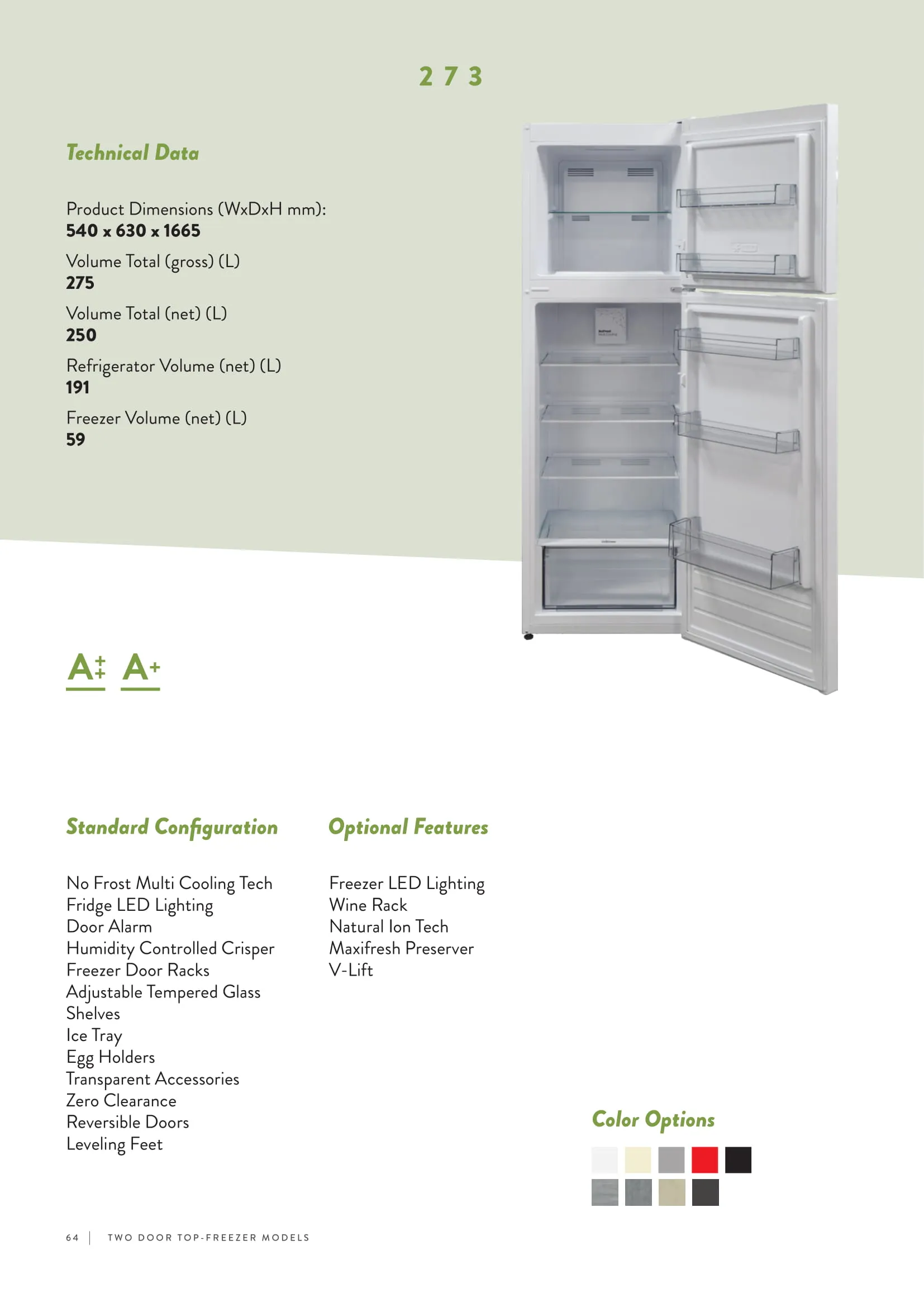 No-Frost Double Door Export Refrigerator (Tropical Climate) Model 123 — Major Appliances, Refrigeration & Consumer Electronics | AFRIMEKS Foreign Trade