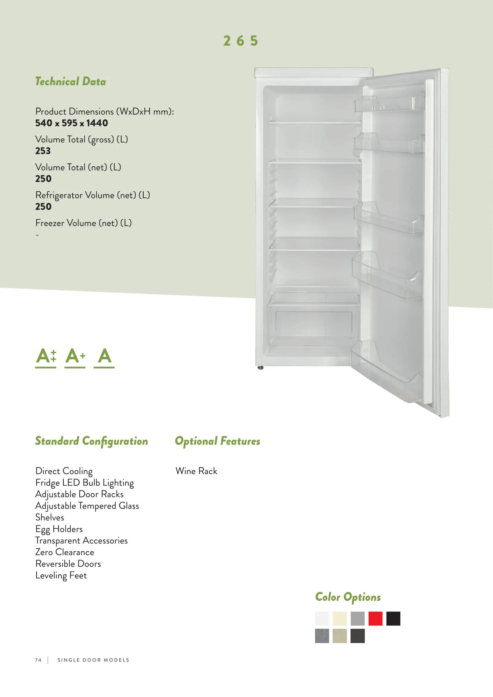 No-Frost Double Door Export Refrigerator (Tropical Climate) Model 110 — Major Appliances, Refrigeration & Consumer Electronics | AFRIMEKS Foreign Trade
