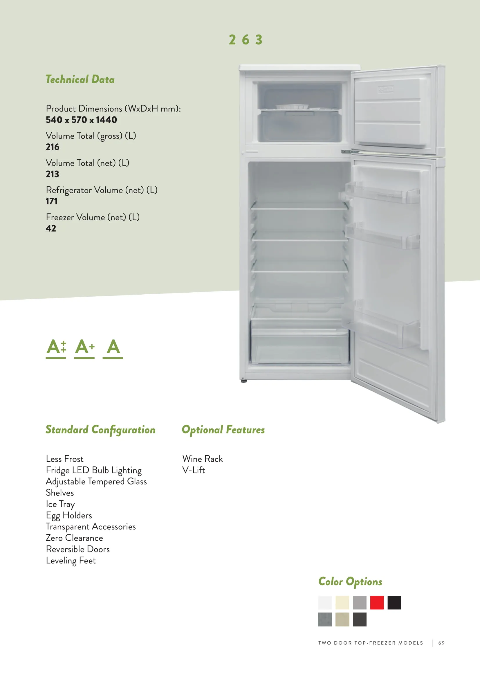 No-Frost Double Door Export Refrigerator (Tropical Climate) Model 68 — Major Appliances, Refrigeration & Consumer Electronics | AFRIMEKS Foreign Trade