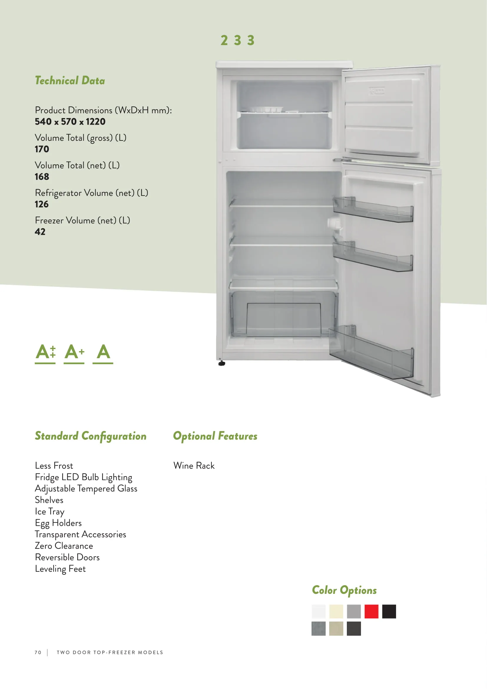 No-Frost Double Door Export Refrigerator (Tropical Climate) Model 29 — Major Appliances, Refrigeration & Consumer Electronics | AFRIMEKS Foreign Trade
