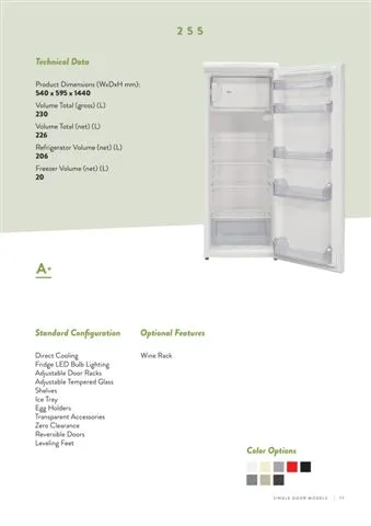 No-Frost Double Door Export Refrigerator (Tropical Climate) Model 96 — Major Appliances, Refrigeration & Consumer Electronics | AFRIMEKS Foreign Trade
