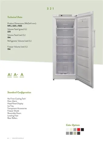 No-Frost Double Door Export Refrigerator (Tropical Climate) Model 102 — Major Appliances, Refrigeration & Consumer Electronics | AFRIMEKS Foreign Trade