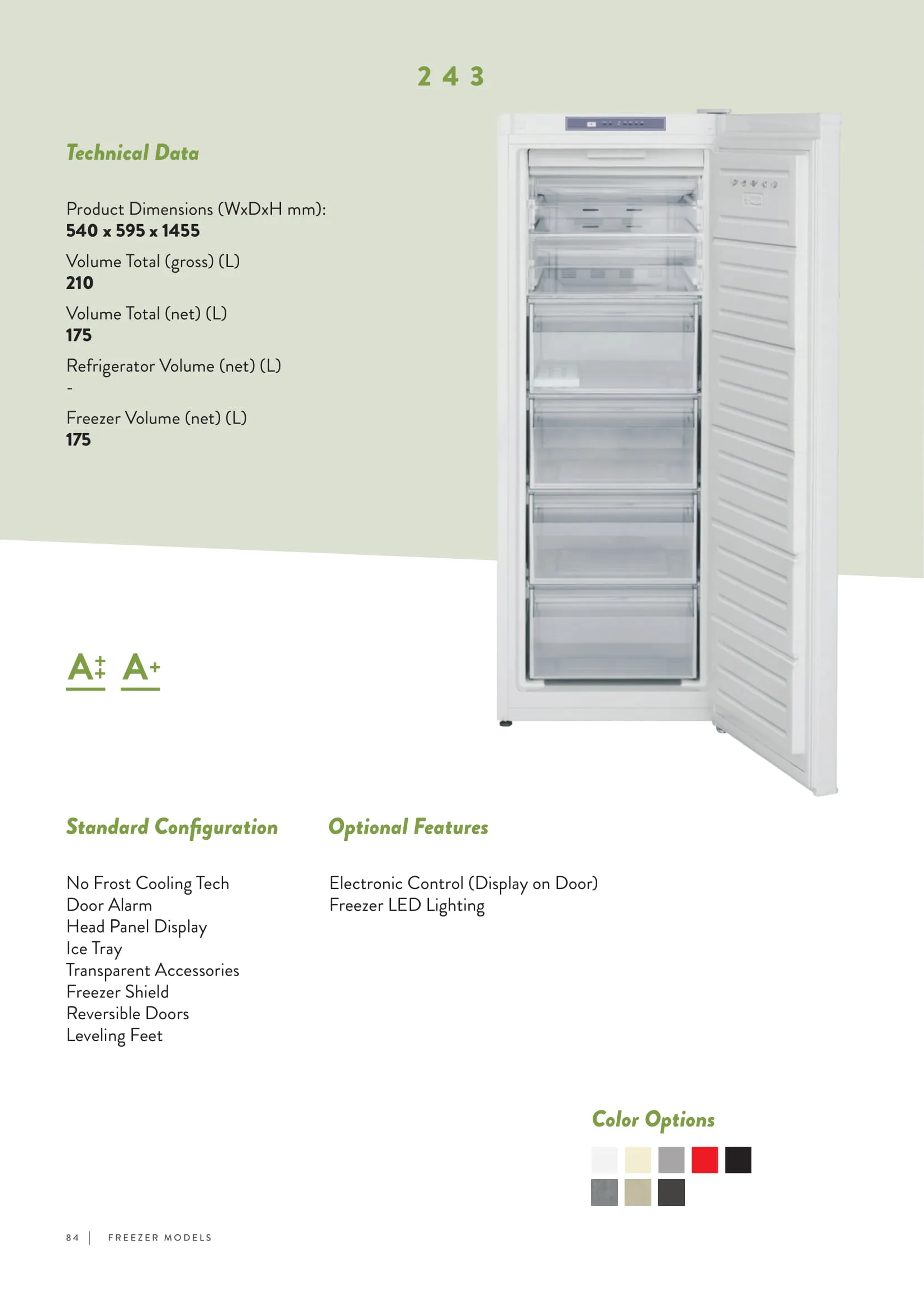 No-Frost Double Door Export Refrigerator (Tropical Climate) Model 187 — Major Appliances, Refrigeration & Consumer Electronics | AFRIMEKS Foreign Trade