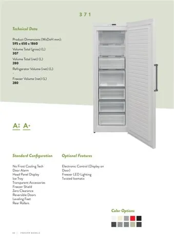 No-Frost Double Door Export Refrigerator (Tropical Climate) Model 146 — Major Appliances, Refrigeration & Consumer Electronics | AFRIMEKS Foreign Trade