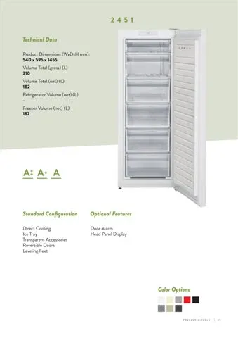 No-Frost Double Door Export Refrigerator (Tropical Climate) Model 86 — Major Appliances, Refrigeration & Consumer Electronics | AFRIMEKS Foreign Trade