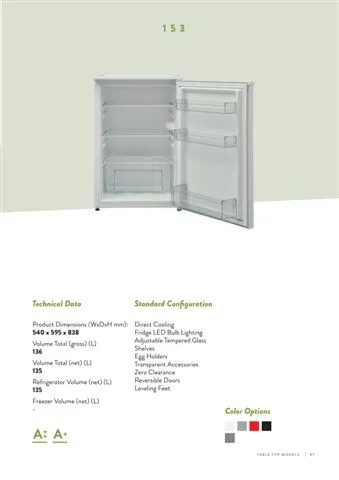 No-Frost Double Door Export Refrigerator (Tropical Climate) Model 107 — Major Appliances, Refrigeration & Consumer Electronics | AFRIMEKS Foreign Trade
