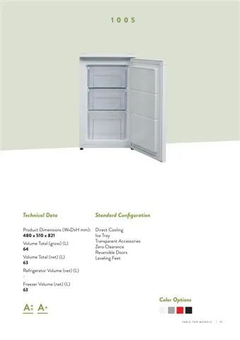 No-Frost Double Door Export Refrigerator (Tropical Climate) Model 145 — Major Appliances, Refrigeration & Consumer Electronics | AFRIMEKS Foreign Trade