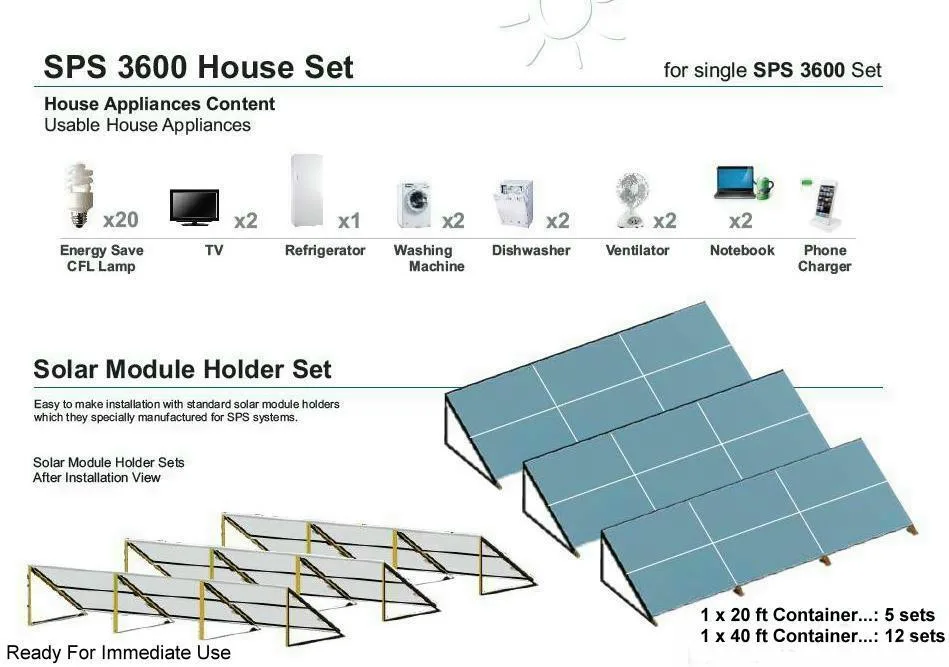 SPS-3600 Standalone Solar Power Generator & Lighting Kit Model 8 — Solar Energy Systems, SPS Power Packs & Lighting | AFRIMEKS Foreign Trade