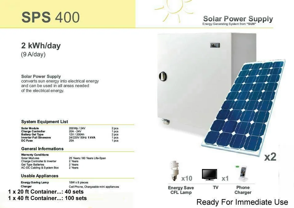 SPS-400 Standalone Solar Power Generator & Lighting Kit Model 10 — Solar Energy Systems, SPS Power Packs & Lighting | AFRIMEKS Foreign Trade