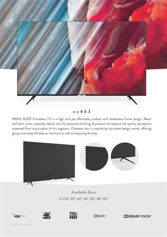 Ultra HD 4K Smart LED TV — Android TV Export Model 251 — Major Appliances, Refrigeration & Consumer Electronics | AFRIMEKS Foreign Trade
