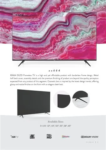 Ultra HD 4K Smart LED TV — Android TV Export Model 215 — Major Appliances, Refrigeration & Consumer Electronics | AFRIMEKS Foreign Trade