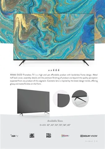 Ultra HD 4K Smart LED TV — Android TV Export Model 221 — Major Appliances, Refrigeration & Consumer Electronics | AFRIMEKS Foreign Trade