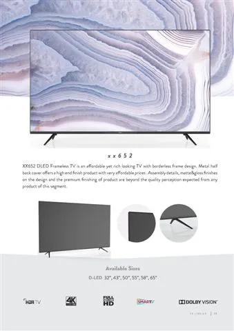 Ultra HD 4K Smart LED TV — Android TV Export Model 52 — Major Appliances, Refrigeration & Consumer Electronics | AFRIMEKS Foreign Trade