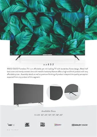 Ultra HD 4K Smart LED TV — Android TV Export Model 55 — Major Appliances, Refrigeration & Consumer Electronics | AFRIMEKS Foreign Trade