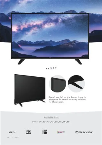 Ultra HD 4K Smart LED TV — Android TV Export Model 120 — Major Appliances, Refrigeration & Consumer Electronics | AFRIMEKS Foreign Trade