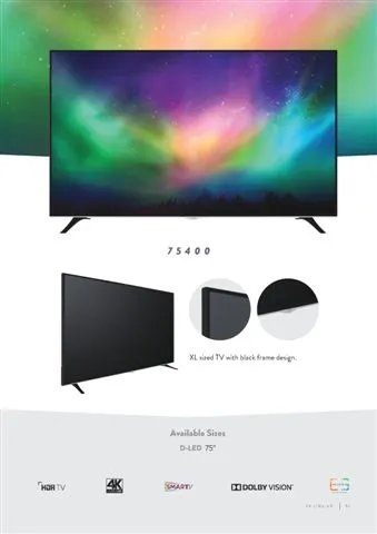 Ultra HD 4K Smart LED TV — Android TV Export Model 187 — Major Appliances, Refrigeration & Consumer Electronics | AFRIMEKS Foreign Trade