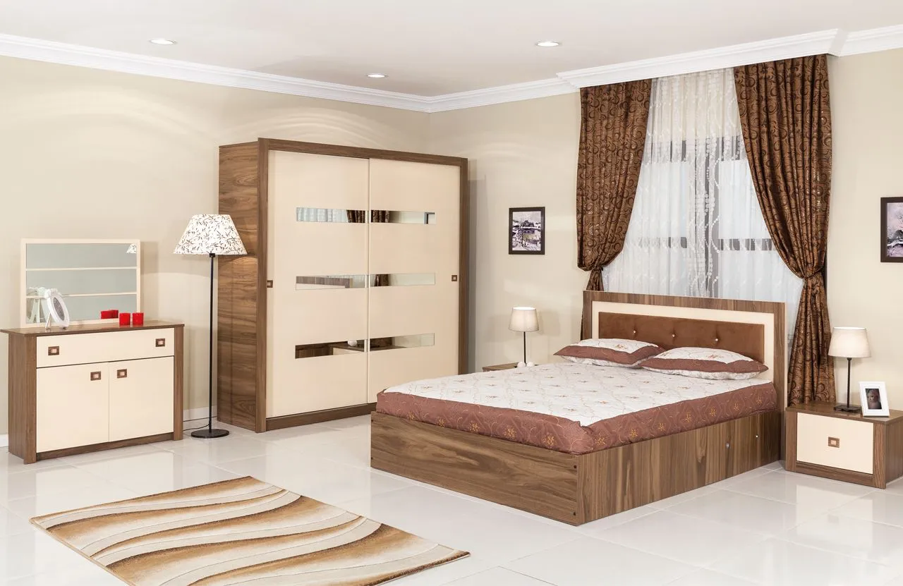 Venus Luxury Wooden Bedroom Set & Wardrobe — Furniture, Bedroom Suites, Sofa Sets & Carpets | AFRIMEKS Foreign Trade