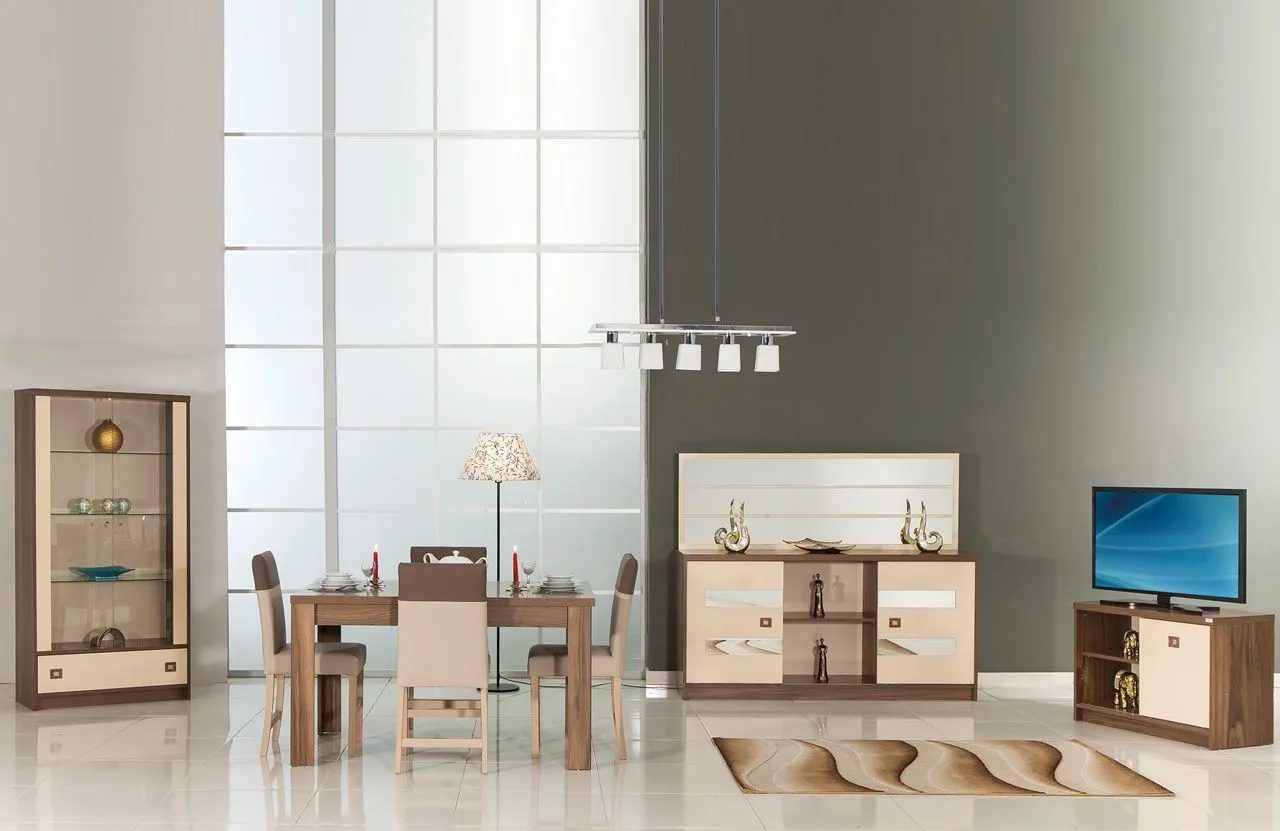 Venus Solid Wood Dining Room & Extendable Table Set — Furniture, Bedroom Suites, Sofa Sets & Carpets | AFRIMEKS Foreign Trade