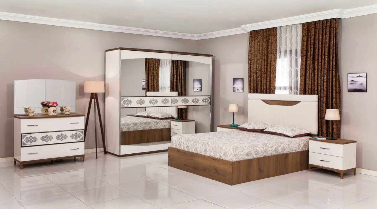 Verona Luxury Wooden Bedroom Set & Wardrobe — Furniture, Bedroom Suites, Sofa Sets & Carpets | AFRIMEKS Foreign Trade