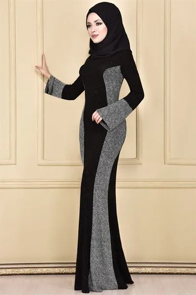 Flounce Sleeve Evening Dress White Ari37279 — Export Series 12 — Women's Fashion, Evening Gowns, Modest Wear & Hajj Clothing | AFRIMEKS Foreign Trade