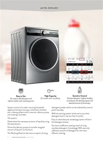 A+++ Freestanding Washing Machine 8-10 kg Export Series Model 120 — Major Appliances, Refrigeration & Consumer Electronics | AFRIMEKS Foreign Trade