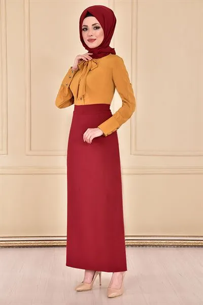 Tie-Neck Blouse Mustard Yellow Asm1052 — Export Series 1 — Women's Fashion, Evening Gowns, Modest Wear & Hajj Clothing | AFRIMEKS Foreign Trade