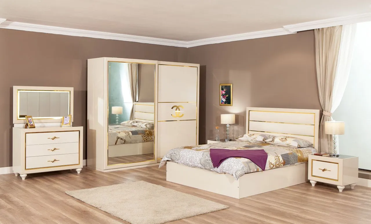 Zenn Luxury Wooden Bedroom Set & Wardrobe — Furniture, Bedroom Suites, Sofa Sets & Carpets | AFRIMEKS Foreign Trade