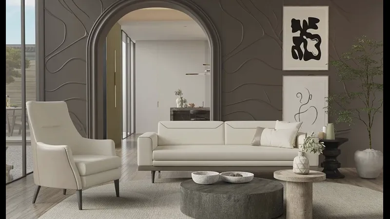 Modern Living Room Sofa Set 2